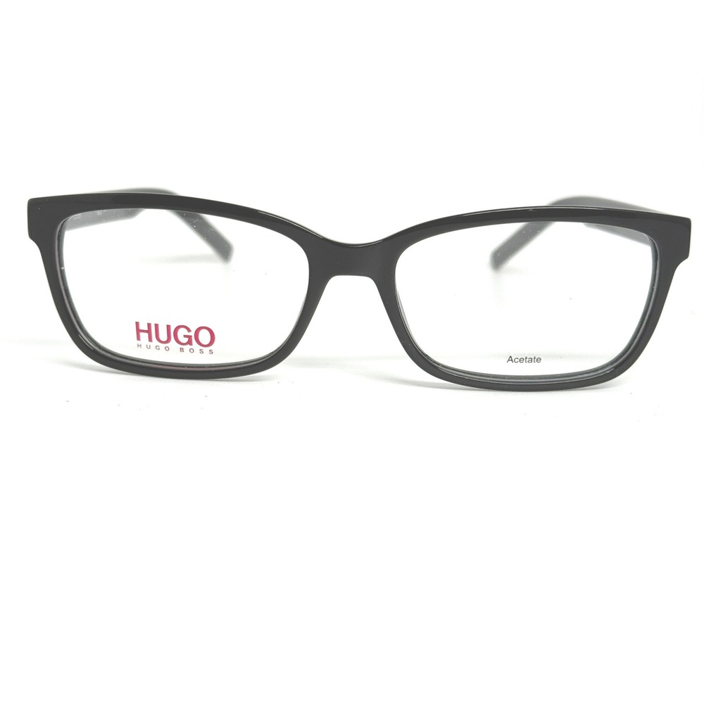 HUGO BOSS HG 1016 OIT 145 Black Acetate Full Rim Eyeglasses Frames 21382